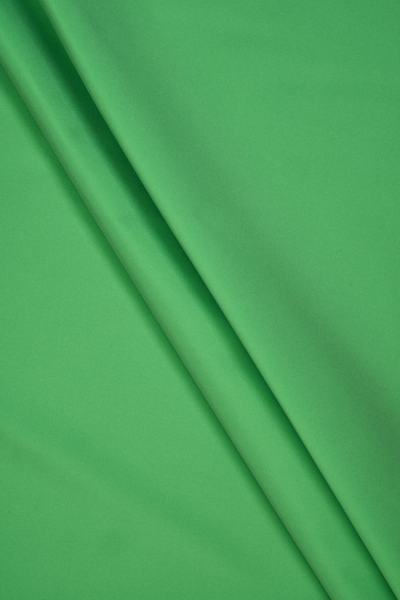 Taffetà di poliestere bicolore verde
