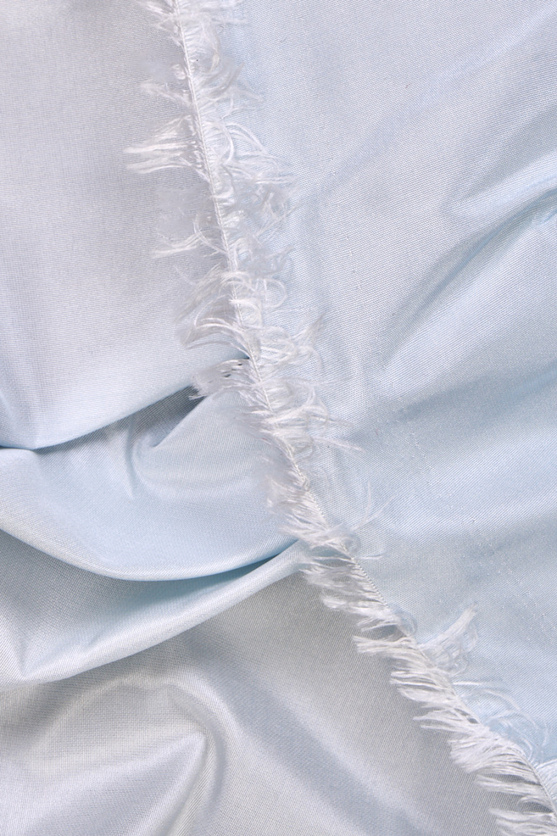 Blue shaded silk taffeta