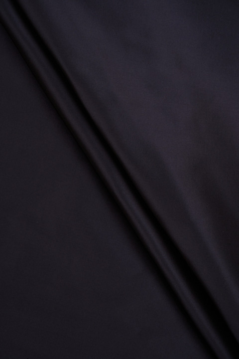 Silk taffeta dark navy blue
