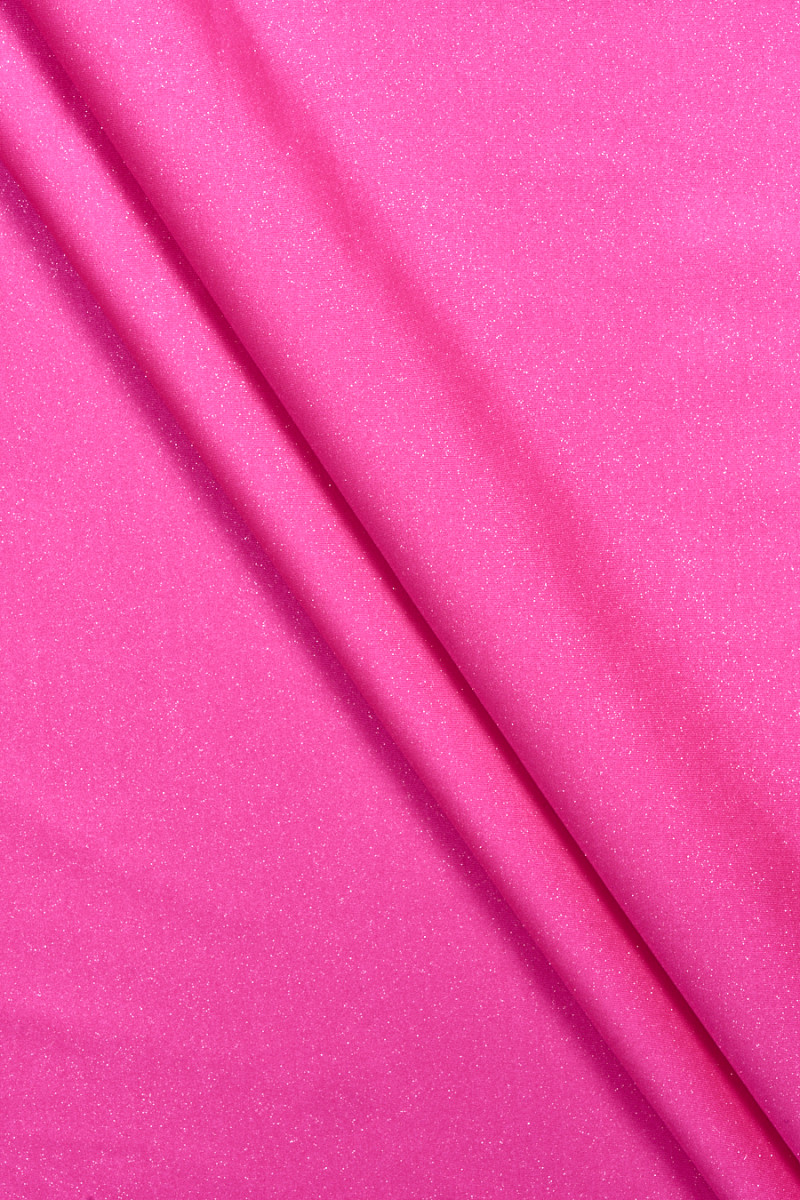 Lycra pink med glitter