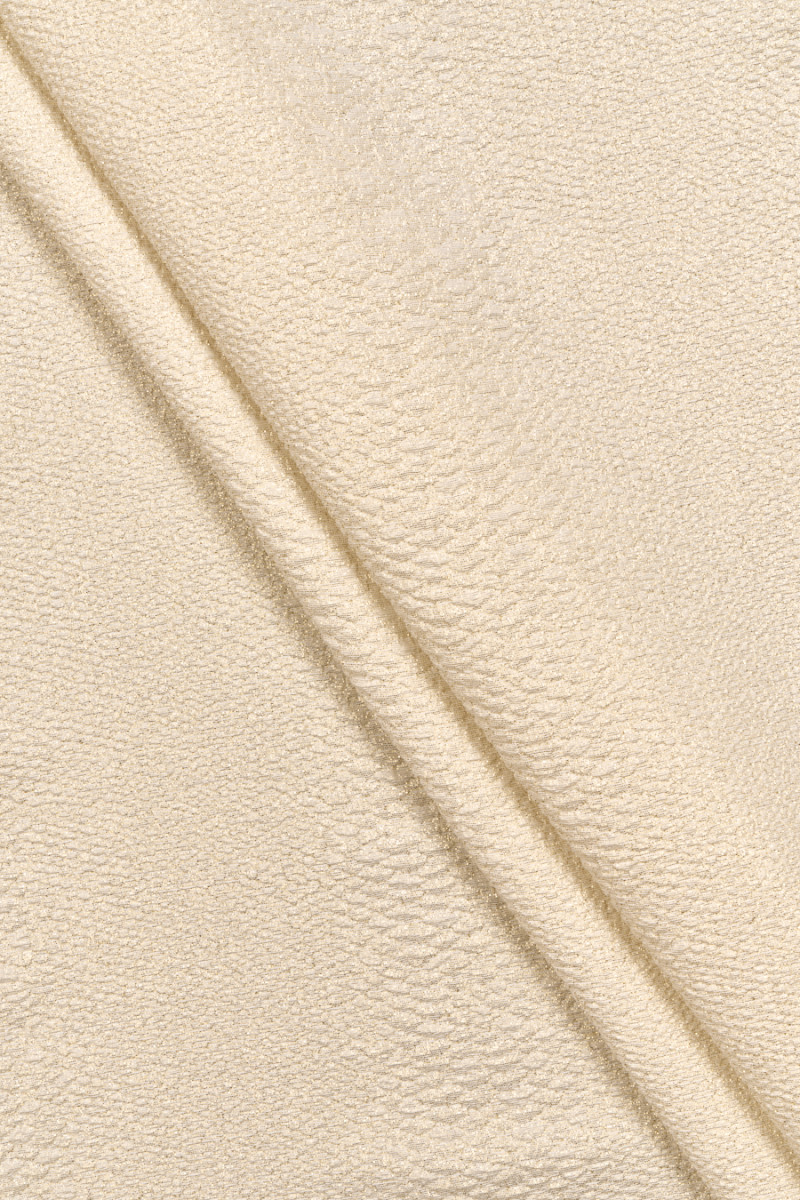 Cream jacquard with gold...