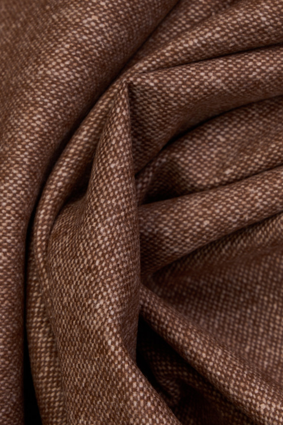 Brown melange costume fabric