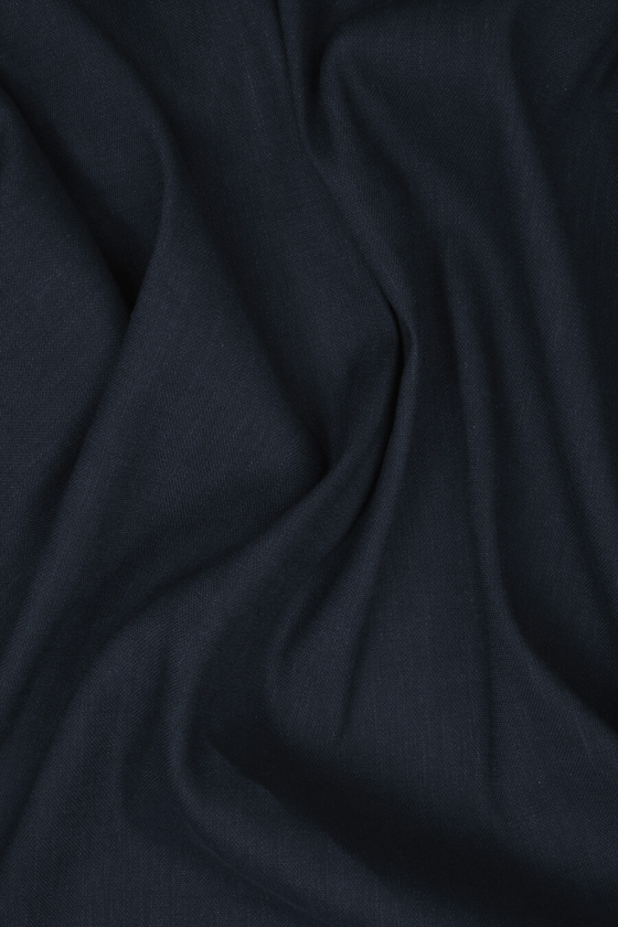 Len naturalny OLGA - granatowy ciemny