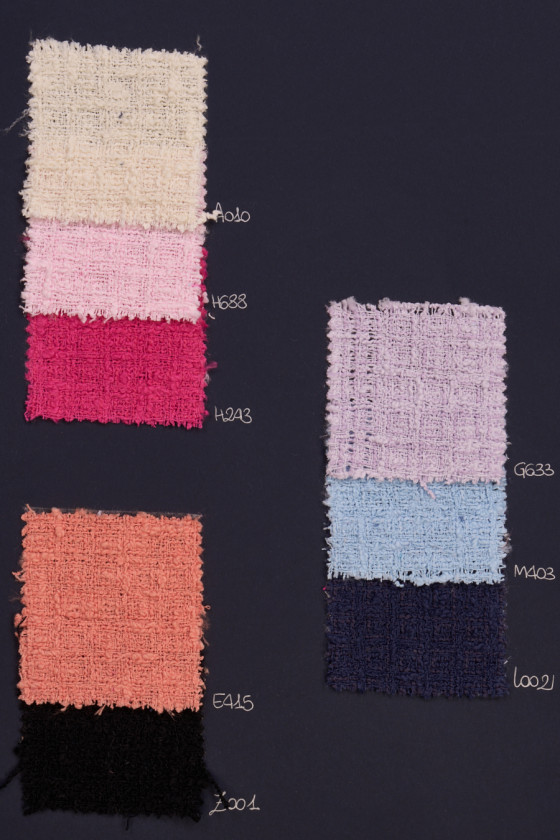 Chanel Stoff blau COUPON 60cm