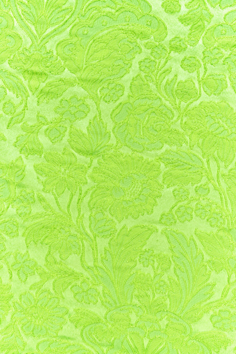Jacquard paisley neon lime