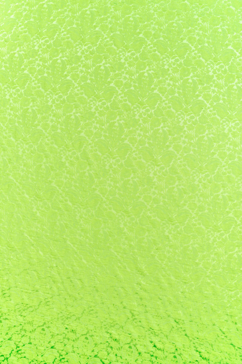 Żakard paisley neonowa limonka