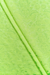 Jacquard paisley neon lime