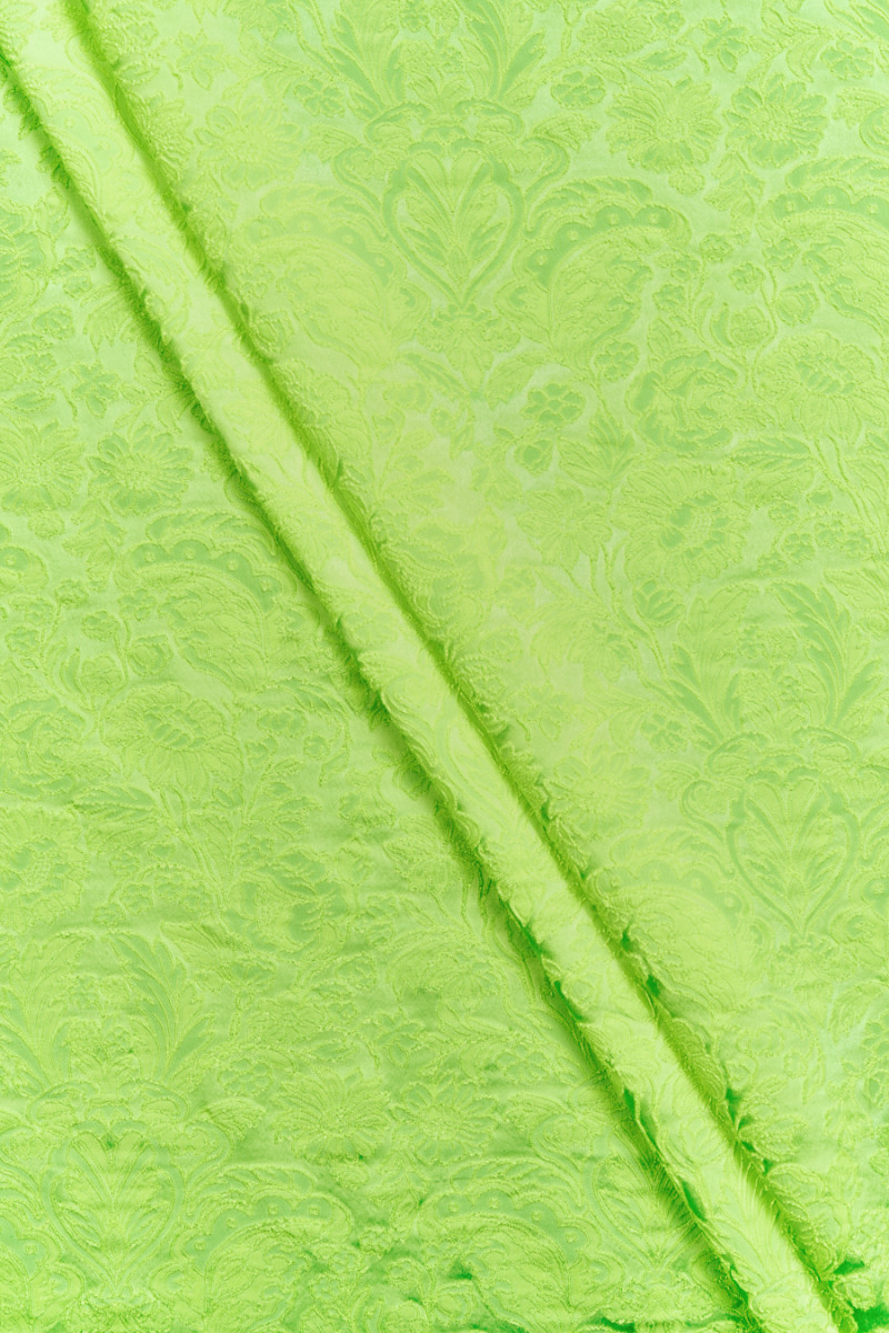 Jacquard-Paisley Neon-Limette