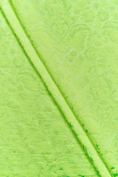 Jacquard paisley neon lime