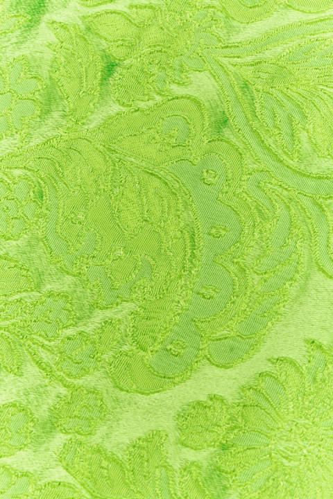 Jacquard paisley neon lime