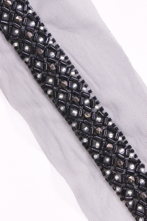 Beaded tape black