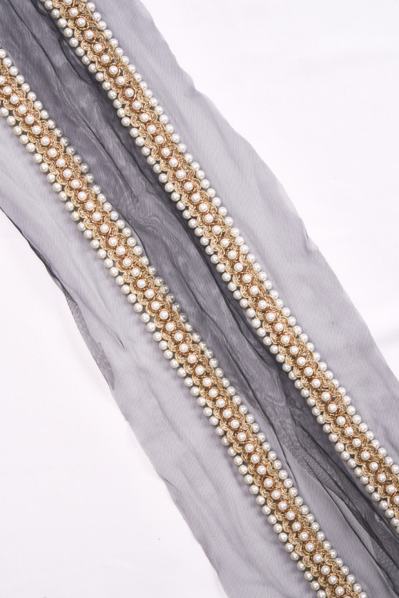 Pearl Ribbon Black COUPON 80cm