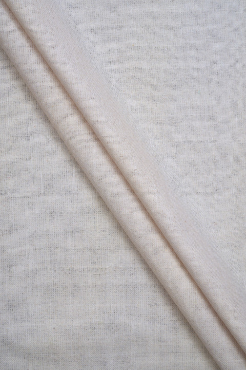 Cream bourette silk