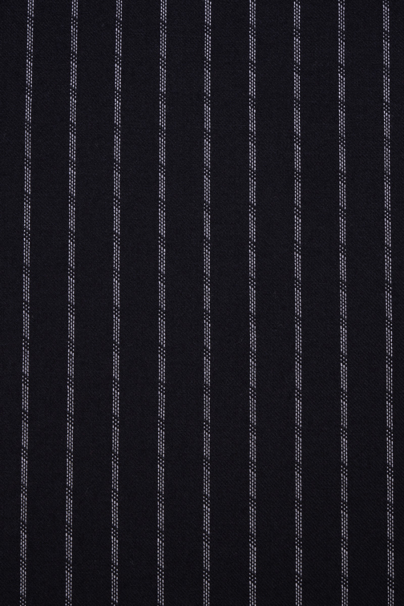 Tkanina kostiumowa czarna w paski