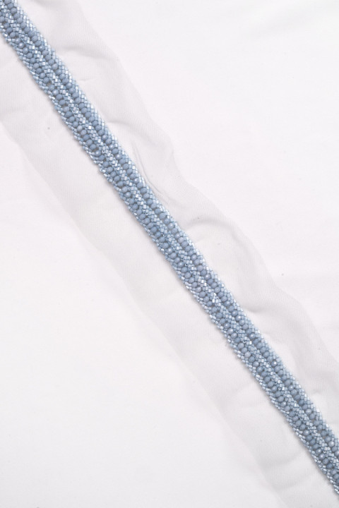 Beaded tape blue
