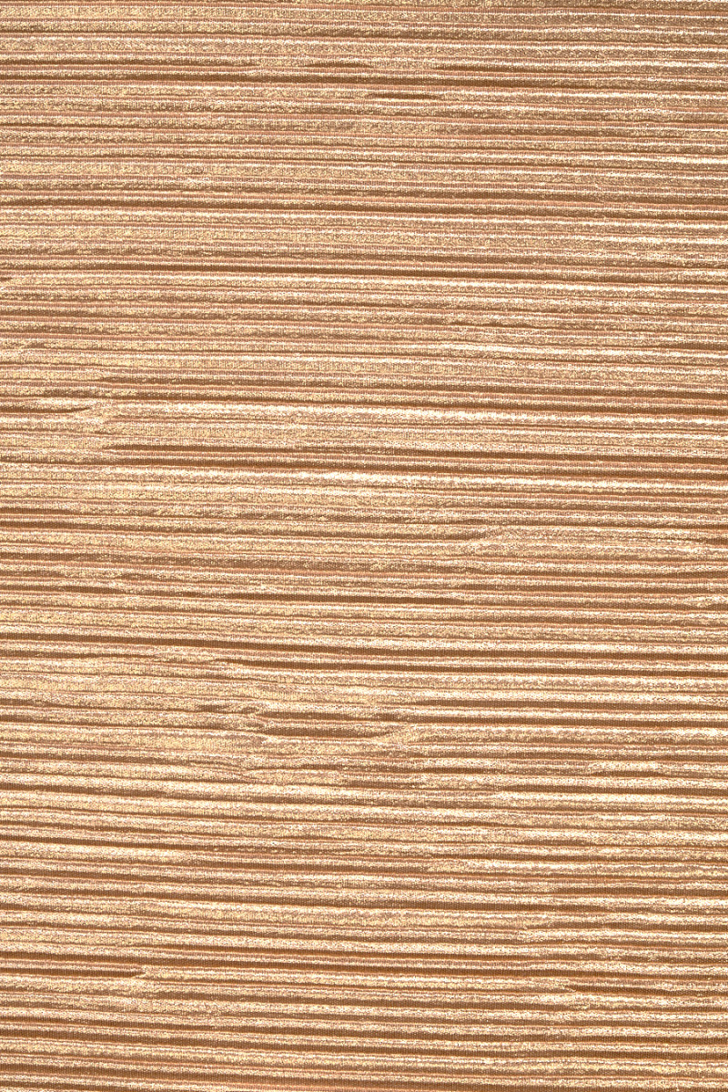 Tessuto plissettato caramello oro