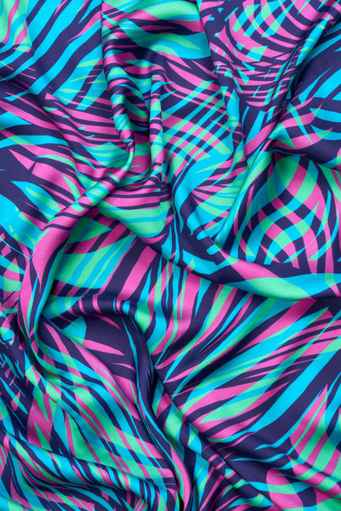 Viscose satin waves