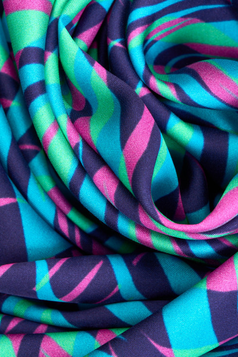Viscose satijn golven