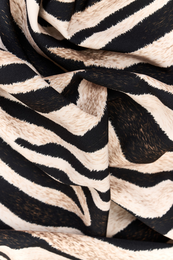 Polyester Zebra Tyg