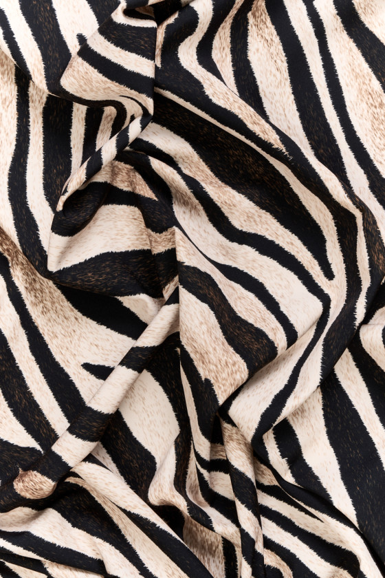 Polyester Zebra Stof