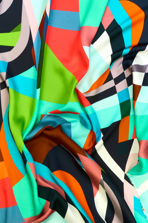 Viscose abstract groen