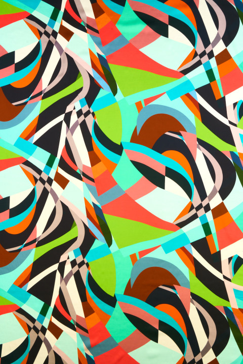 Viscose abstract green