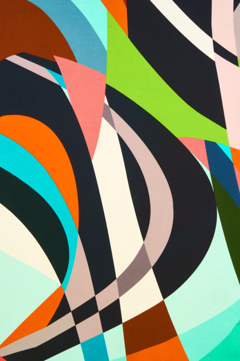 Viscose abstract green