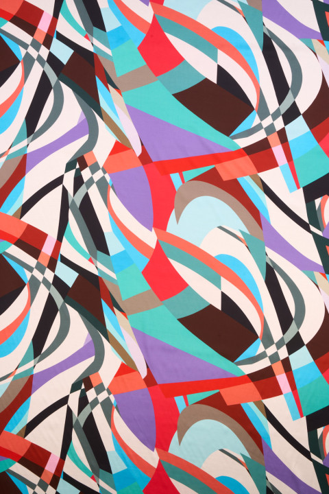 Viscose abstract purple
