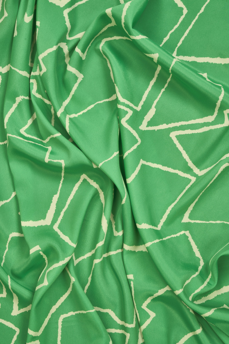 Géométrie vert viscose