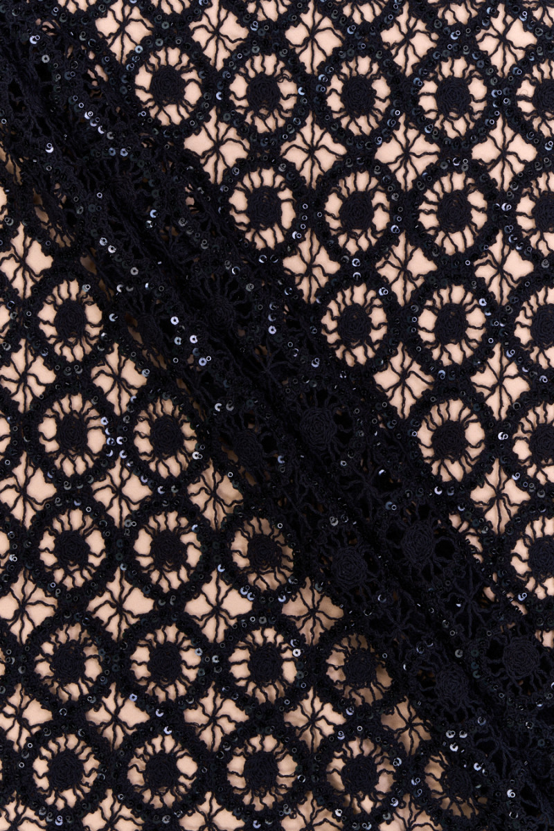 Black openwork lace