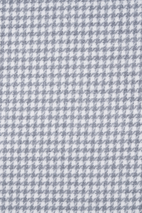 Cotton with linen grey hen's foot