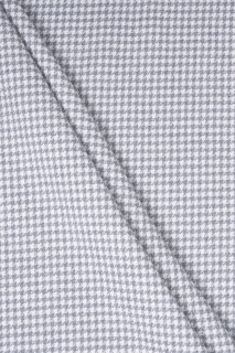 Coton avec pied de poule gris lin