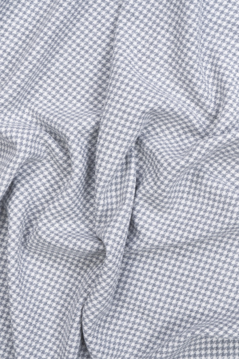 Cotton with linen grey hen's foot