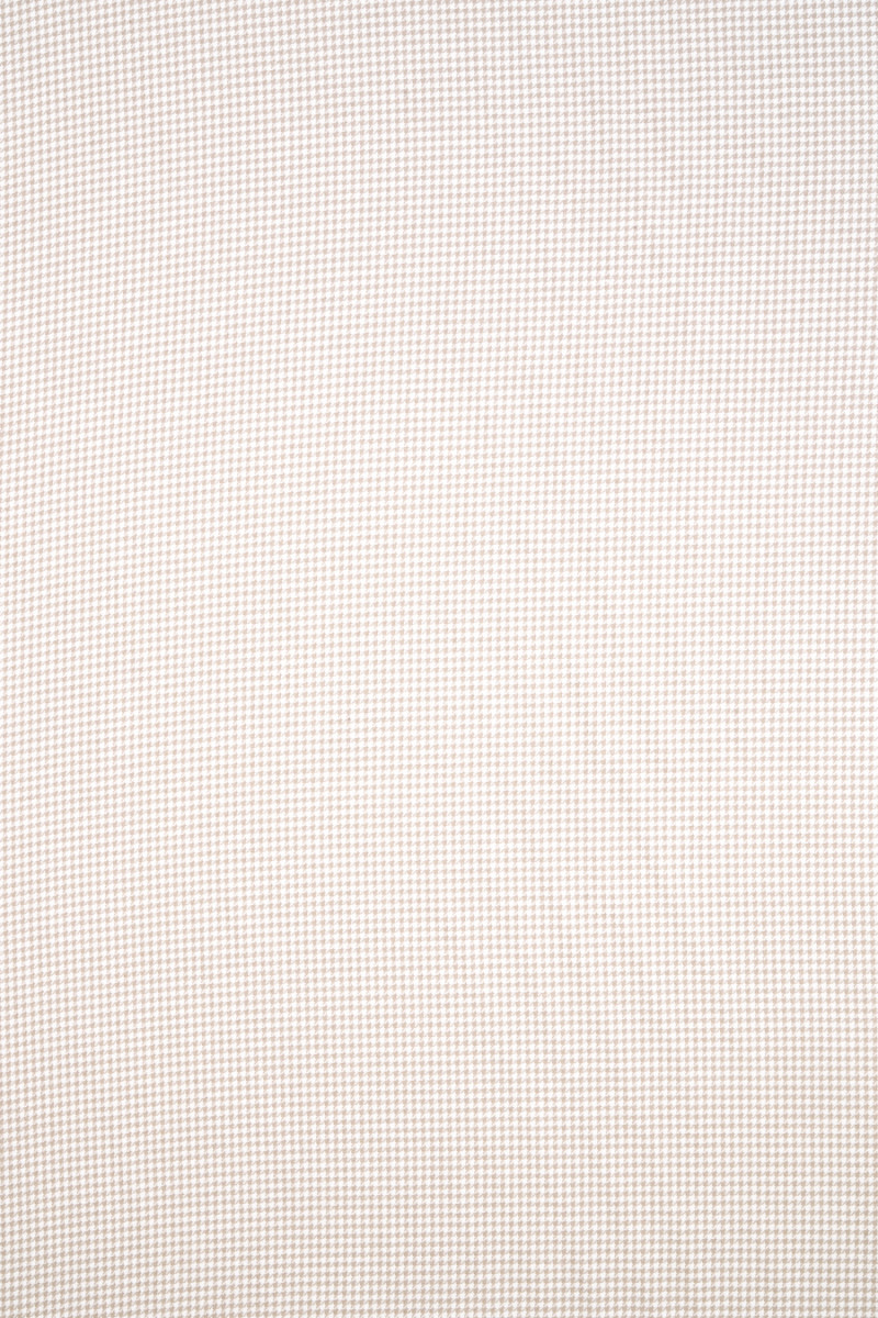 Coton avec pied de poule en lin beige