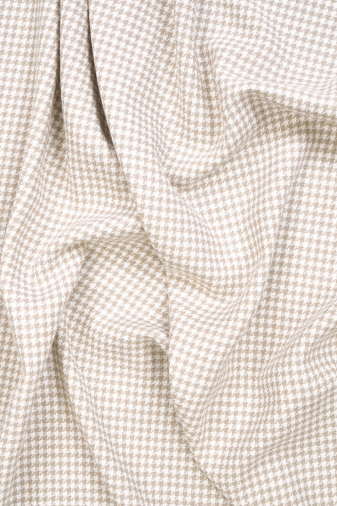 Cotton with linen hen's foot beige