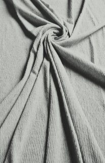 Viskozės gofer megztas audinys šviesiai pilkas