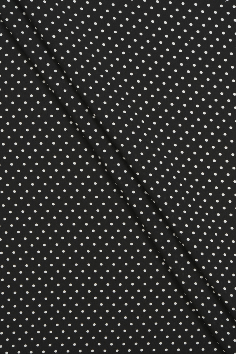 Georgette di viscosa con pois