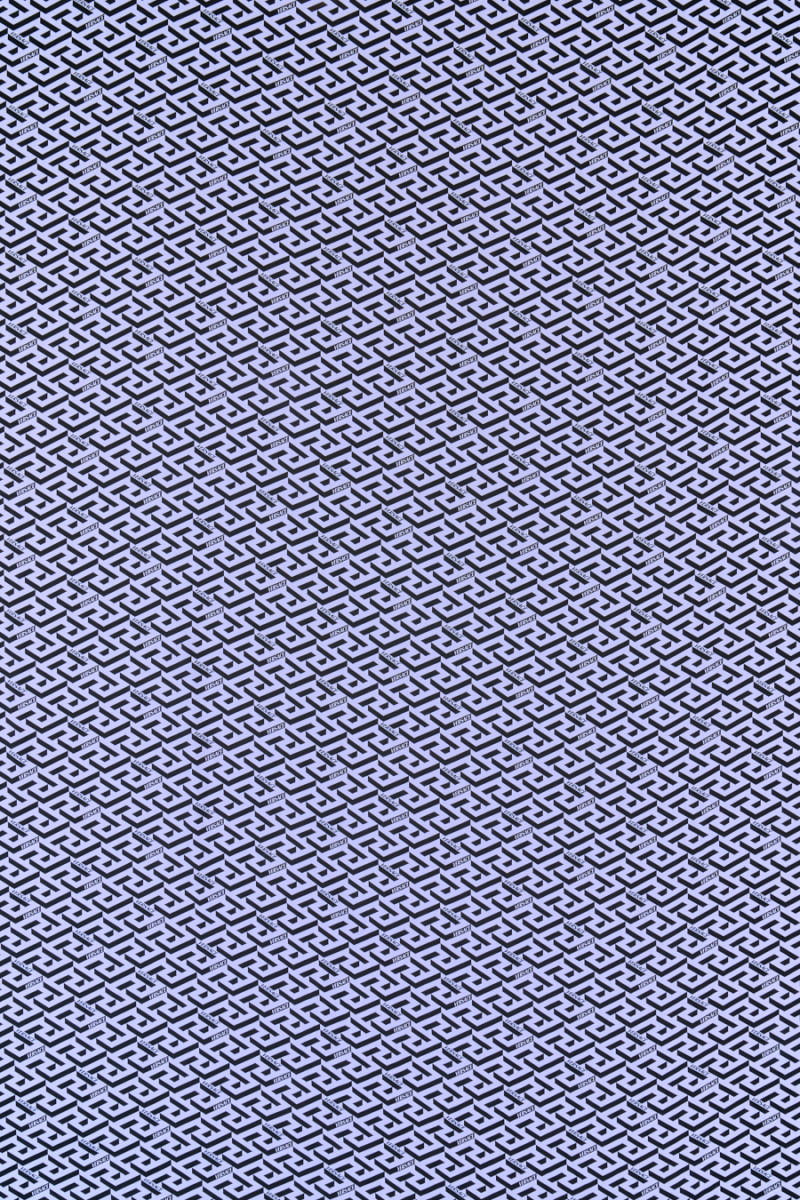 Labyrinthe de viscose signé