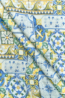 Selyem sifon patchwork