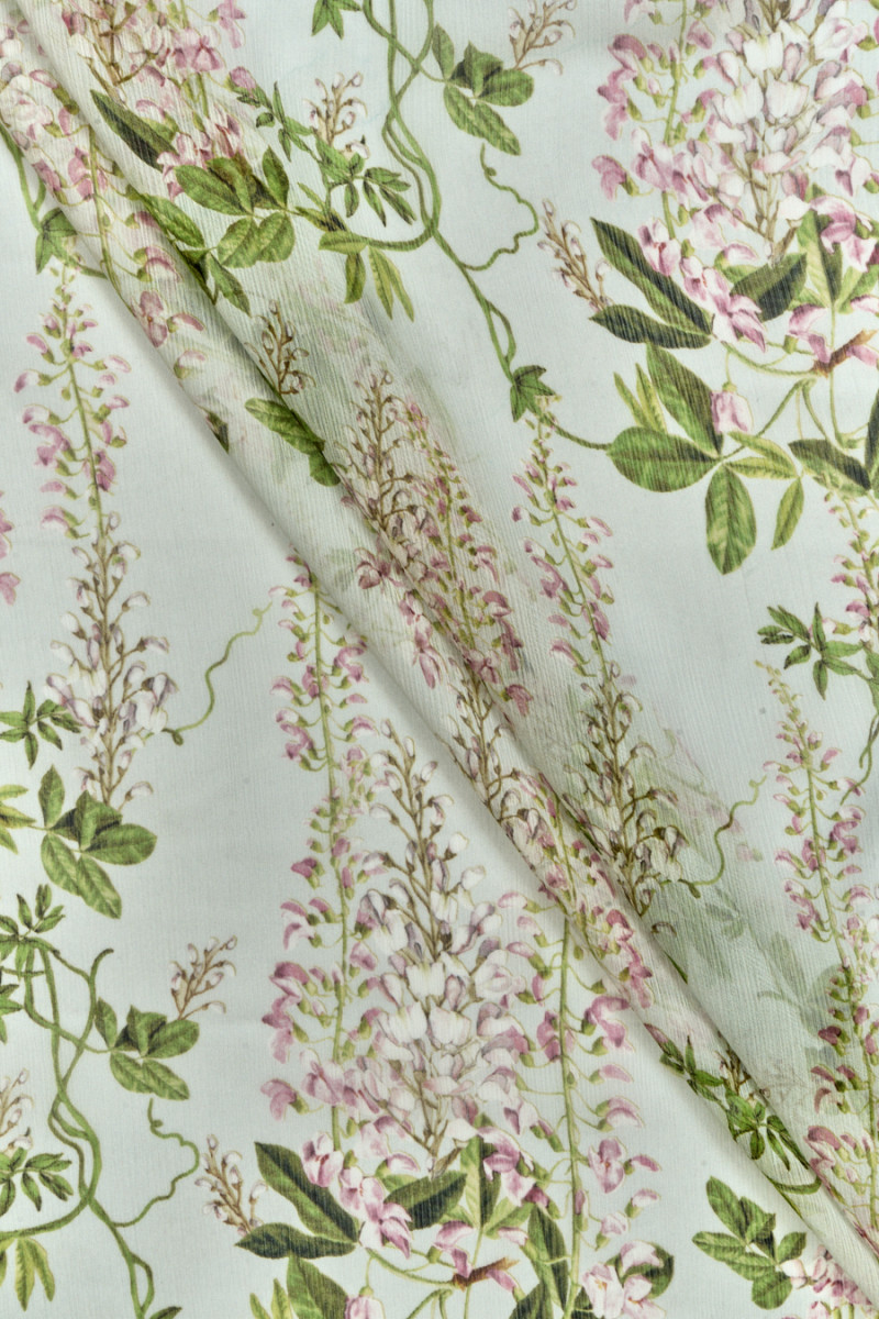 Chiffon silk creased flowers