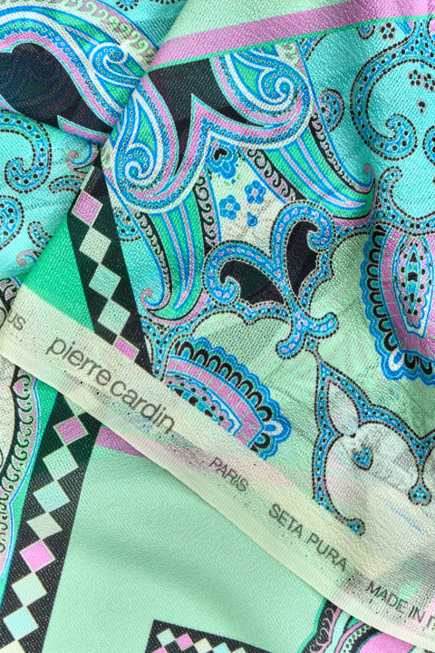 Jacquard silke orientalisk geometri