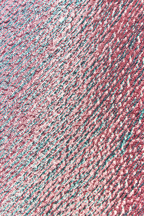 Pink and turquoise jacquard