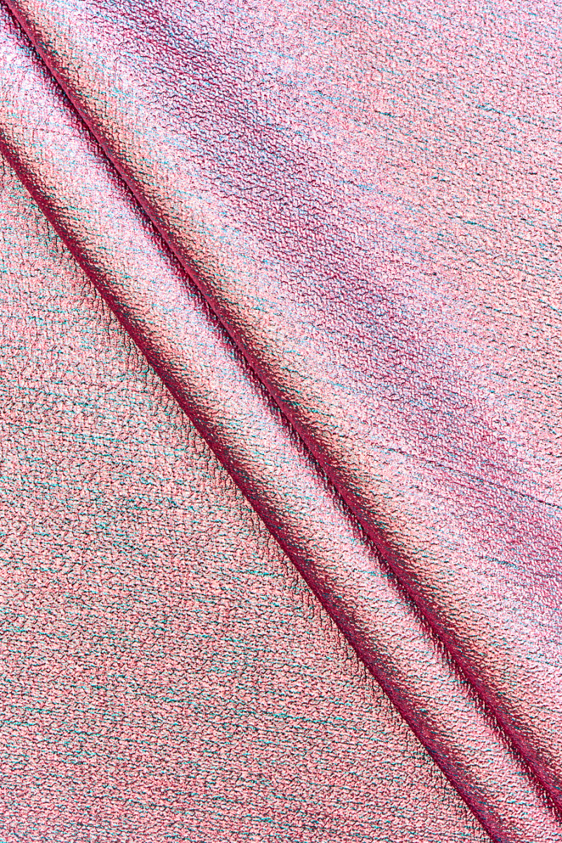 Jacquard rosa e turchese