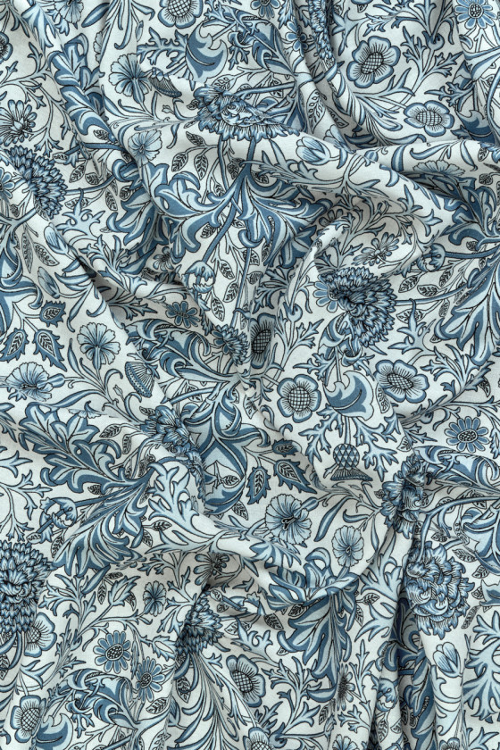 Viscose with floral linen