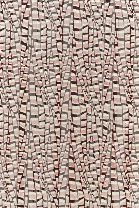 Polyester fabric devore squares COUPON 110cm