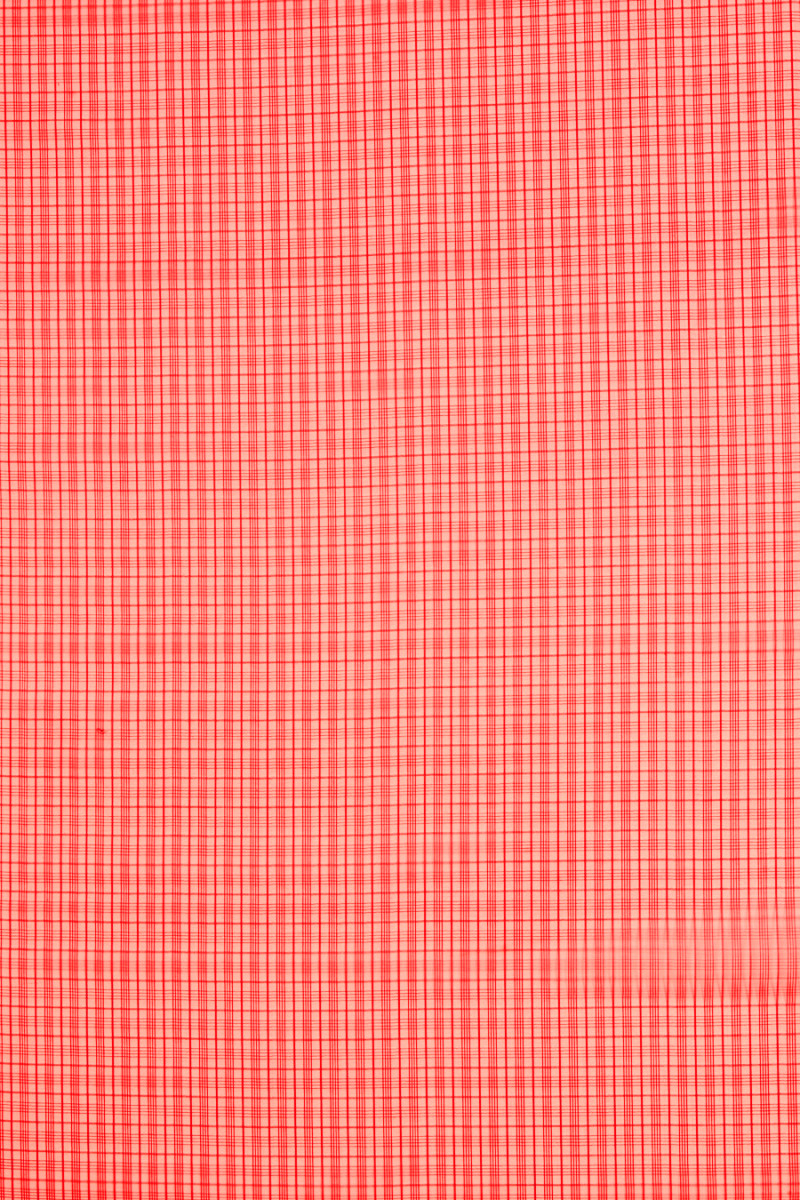 Checked silk organza
