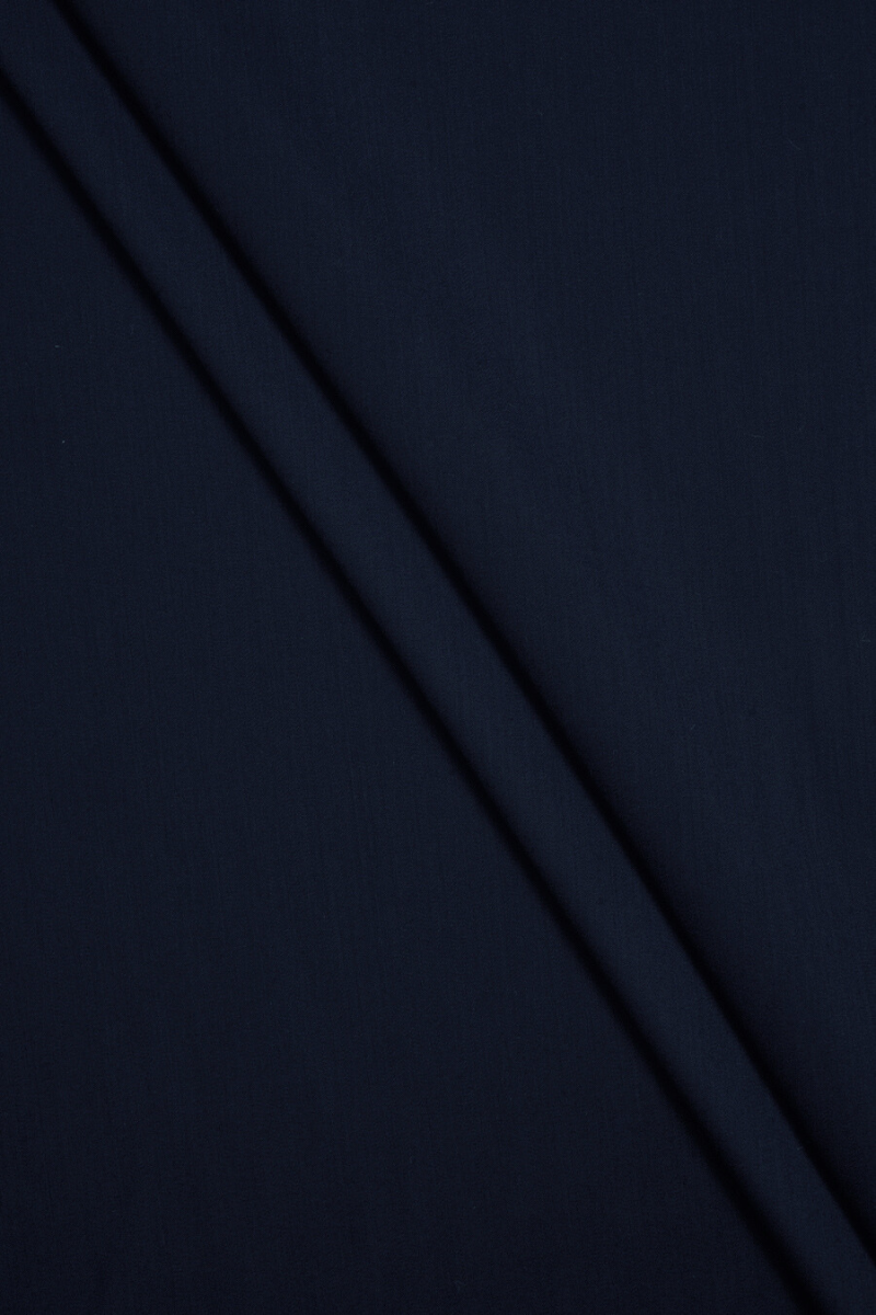 Costume wool with polyamide dark navy blue