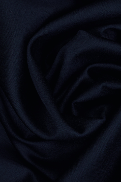 Costume wool with polyamide dark navy blue