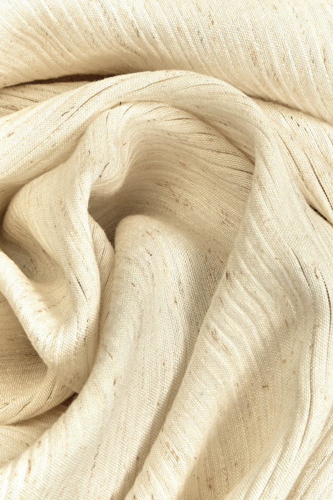 Viscose with linen crimped ecru