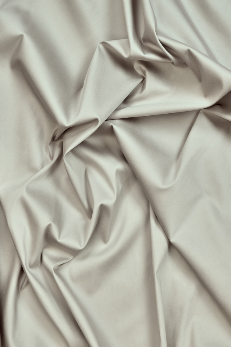Elástico de algodón para camisas beige frío